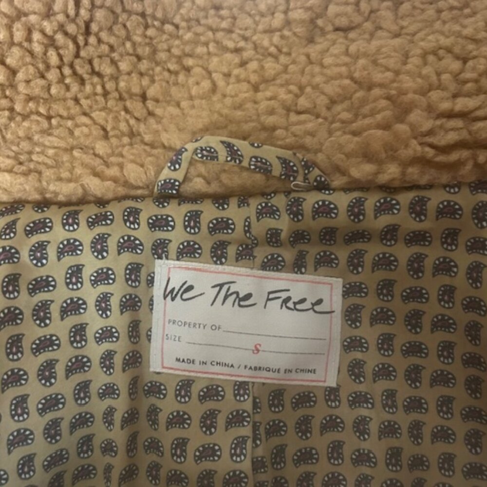 We The Free Small Izzy Wrap Teddy Sherpa Fleece Coat - Picture 6 of 6
